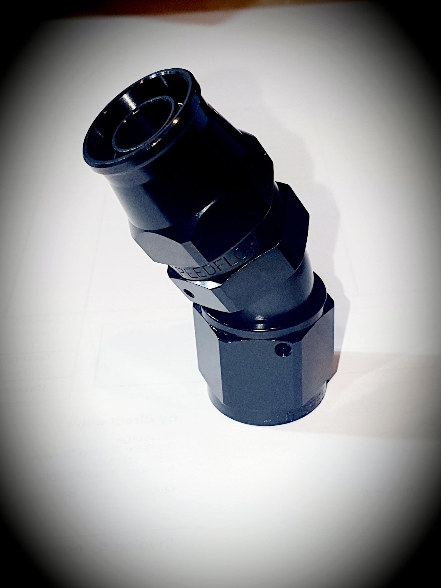 207-10-BLK -10 30 degree hose end - alloy