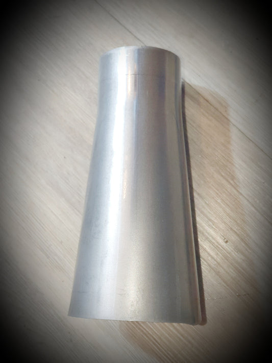 Mild steel exhaust pipe tapered cone reducer 3" 76mm - 4" 102mm - SS Racetech Rods & Customs
