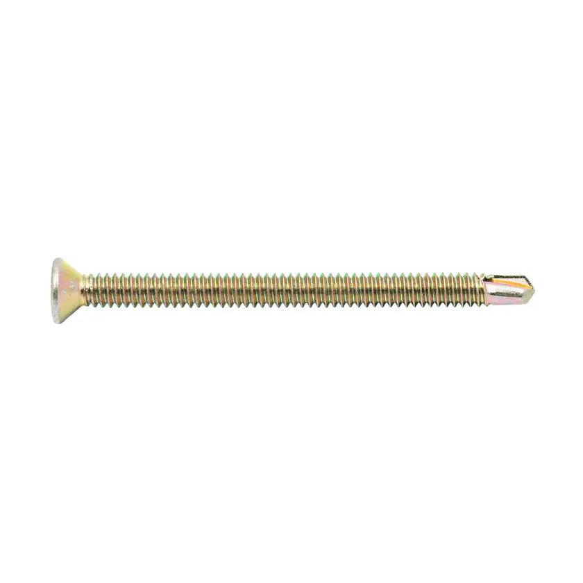 Zenith Metal Screws Countersunk Head Gold Passivated 10G x 65mm - each