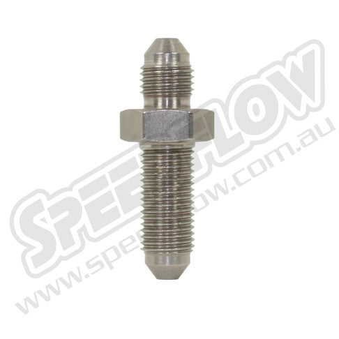 320-04 -4 flare bulkhead - steel - SS Racetech Rods & Customs