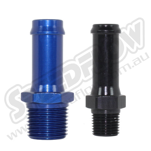 421-02-04-BLK 1/8" npt to 1/4" hose tail - SS Racetech Rods & Customs