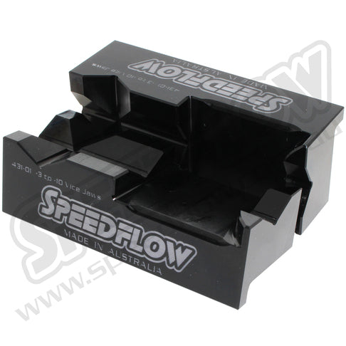 431-01-BLK aluminium vice jaws set -3 TO -10 (1pair) - SS Racetech Rods & Customs