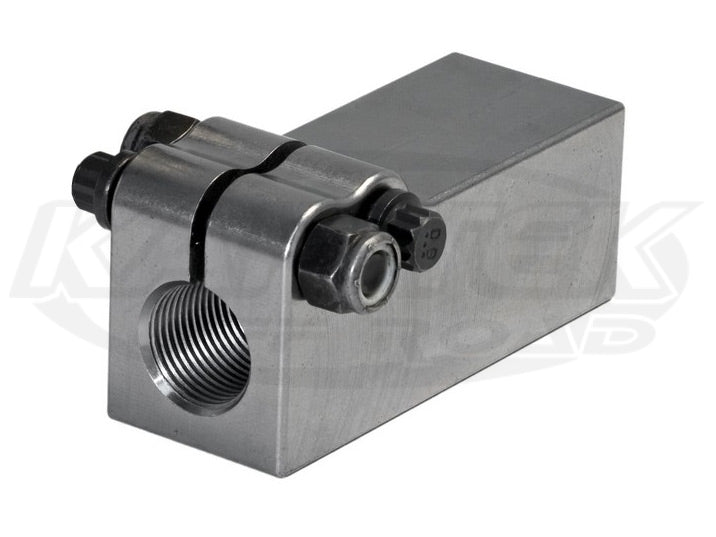 KTK100TBTT2SDD Two Bolt Smooth Square Pinch Bungs Right Hand Thread For 1" Heim Joint 1-1/2" x 1-1/2" Square