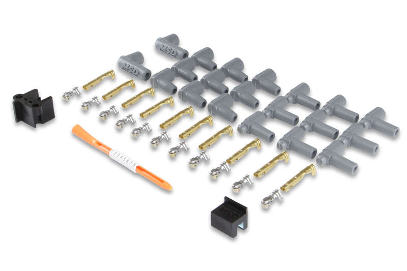 MSD-31199 MSD Spark Plug Wires, Copper, Silicone, Multi-Angle, 8.5mm Dia., Red, Universal V8, Set by SS Racetech Rods & Customs