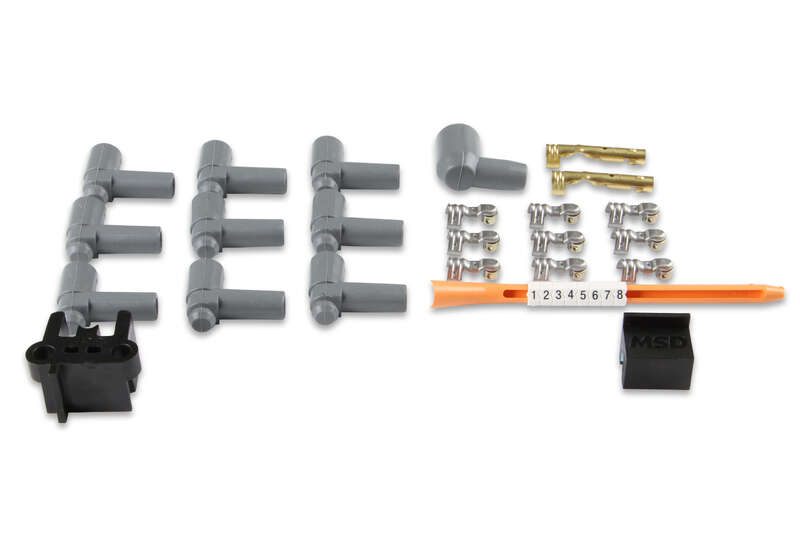 MSD-31223 MSD Spark Plug Wires, Copper, Silicone, 90 Degree, 8.5mm Dia., Black, Universal V8, Set
