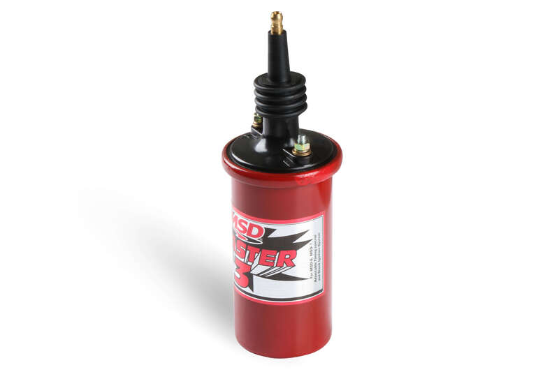 MSD-8223 MSD Ignition Coil, Blaster 3, Canister, Round, Oil Filled, Red, 45, 000 V, Each