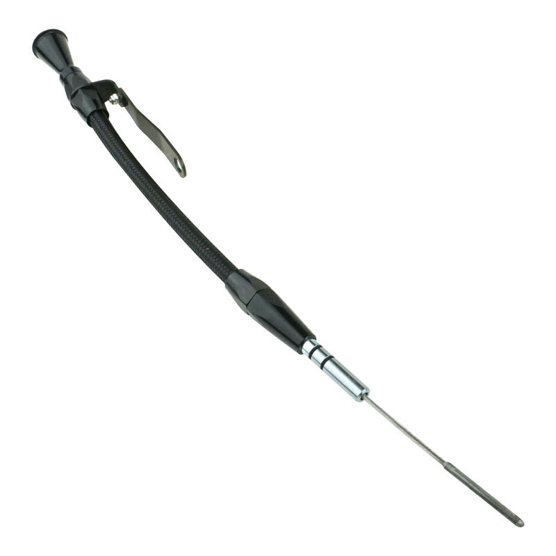 PFE-XED-5024 Proflow Engine Dipstick, Braided Stainless Steel Black, Billet Handle, For Holden 64 to 84 Commodore V8 253 308