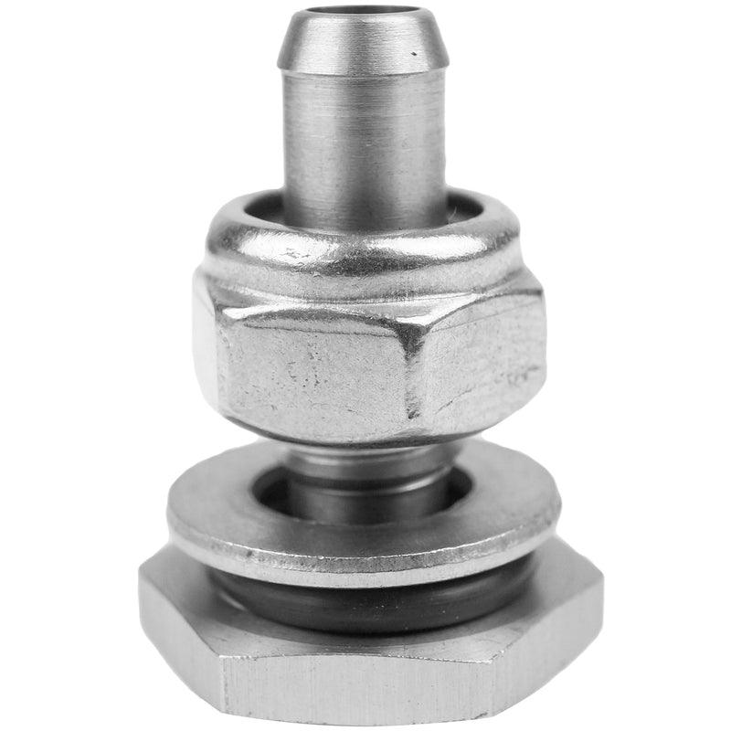 PFE391 Proflow Vacuum Hose End Kit, Silicone Hose Mount, 5mm Barb, Stainless Steel, 1.3'' Length