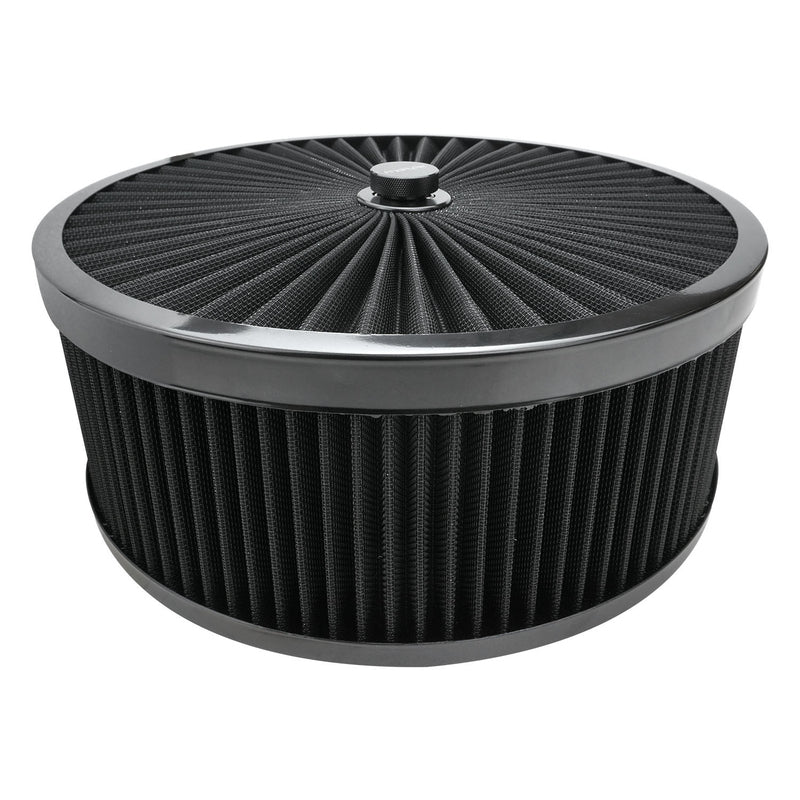 PFEAF-350127B Proflow Air Filter Assembly Flow Top Round Black 14in. x 5in. Suit 5-1/8in. Neck Recessed Base