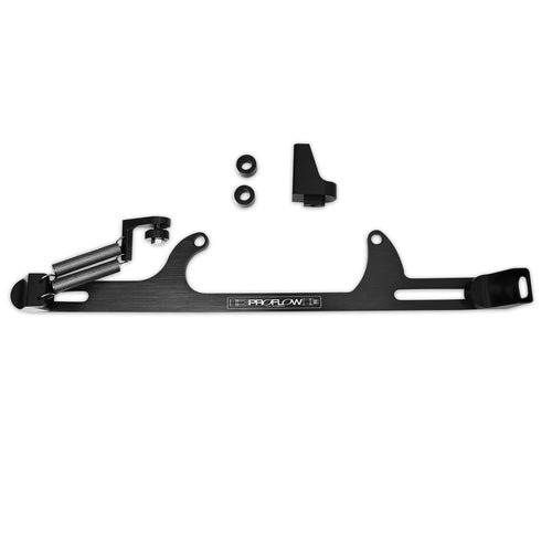 PFECB4500BK Proflow Throttle Cable Bracket, Billet Aluminium, Black Anodised, Holley 4500, Each - SS Racetech Rods & Customs