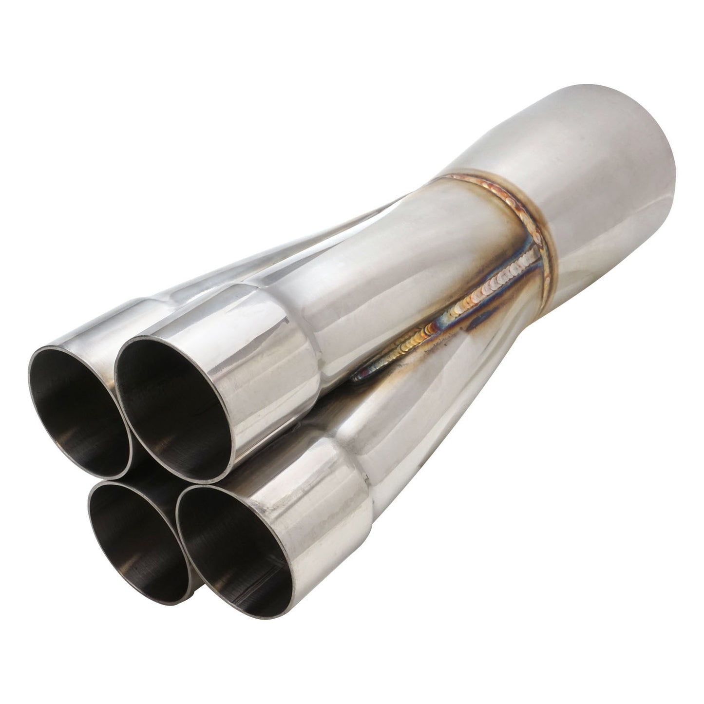 PFEECS14743SS Proflow Exhaust Collector, Merge, 304 Stainless Steel, Slip On, 12in. x 1-7/8in. Primary To 3-1/2in.