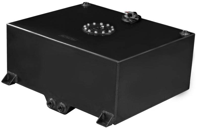 PFEFC020BK Proflow Fuel Cell, Tank, 20g, 78L, Aluminium, Black 620 x 510 x 260mm, With Sender Two -10 AN Female Outlets, Each - SS Racetech Rods & Customs