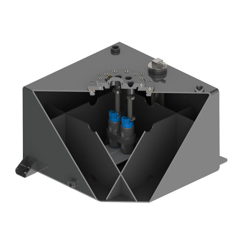 PFEFC8010 Proflow Fuel Cell, EFI Baffled Tank, 10G, 38L, Aluminium, Black 410 x 380 x 260mm, With Sender, Each