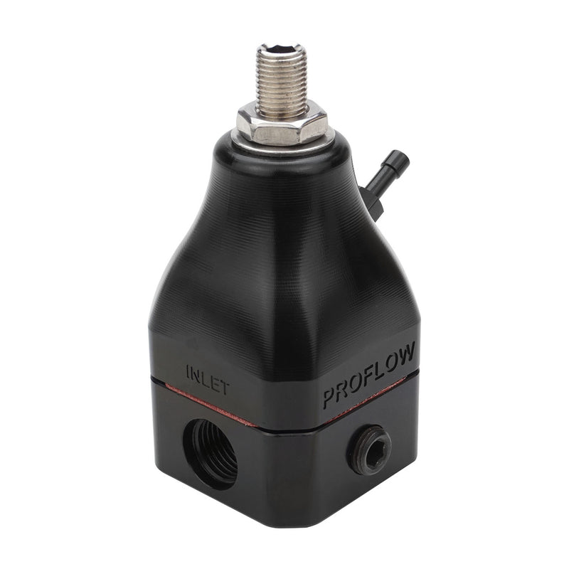 PFEFS13130 Proflow Fuel Pressure Regulator, EFI Pro Compact, 30-70 PSI, 3-Port, -06AN, Billet Aluminium, Universal - SS Racetech Rods & Customs