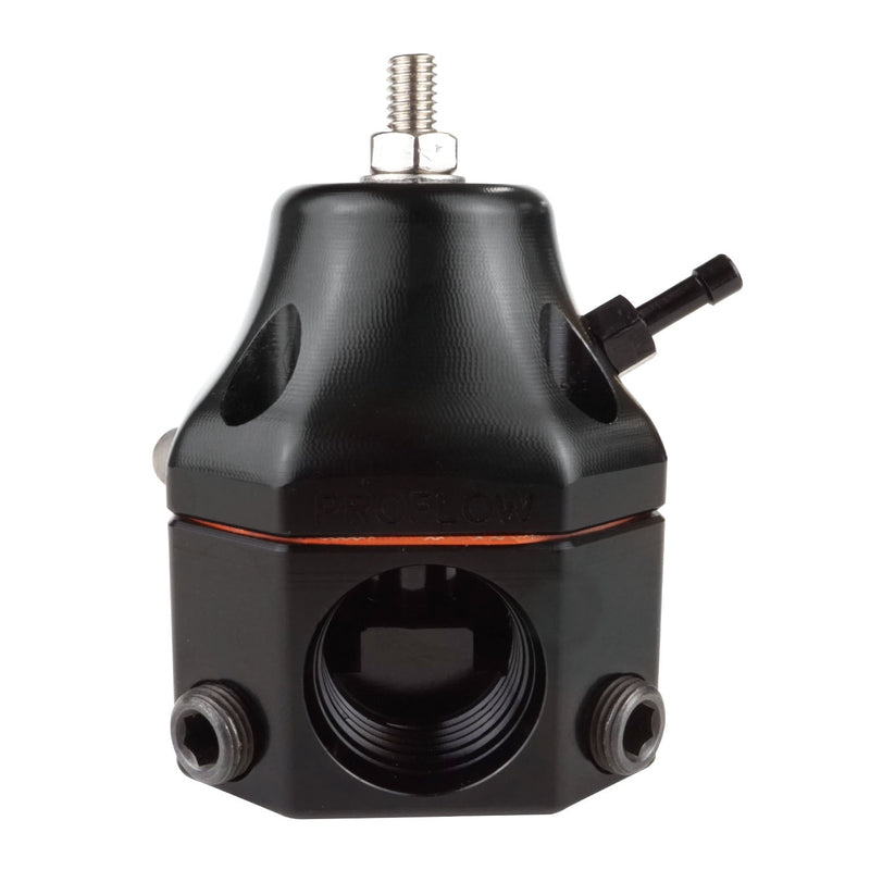 PFEFS13204 Proflow Fuel Pressure Regulator, Carburettor Bypass, 4-13 PSI, 4-Port, Billet Aluminium, Universal - SS Racetech Rods & Customs