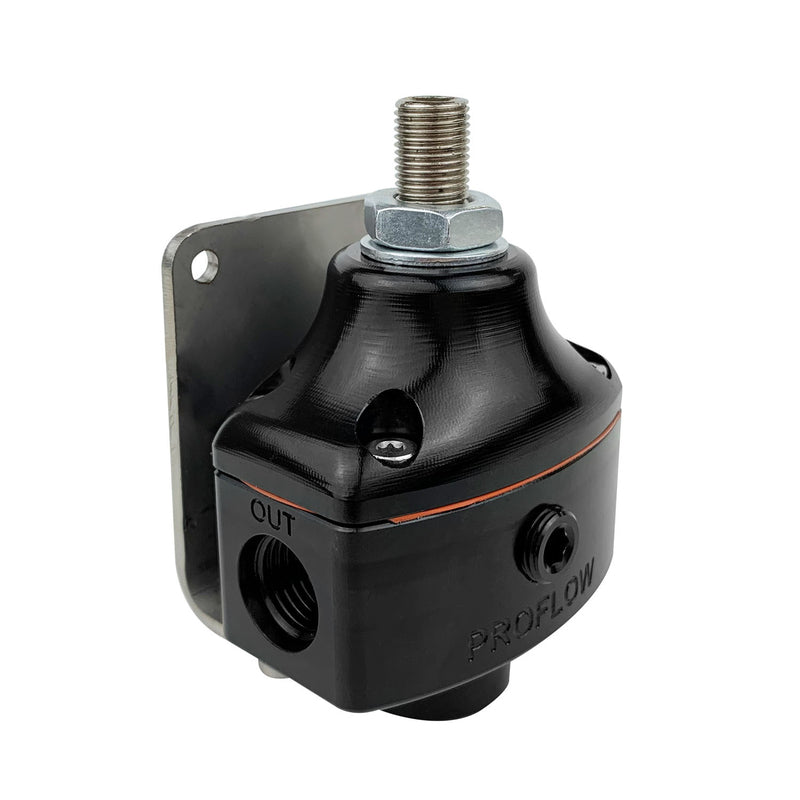 PFEFS13220 Proflow Fuel Pressure Regulator, 2-Port, Billet Aluminium, Carburettor Series II, 3-10 PSI, -06AN, Universal