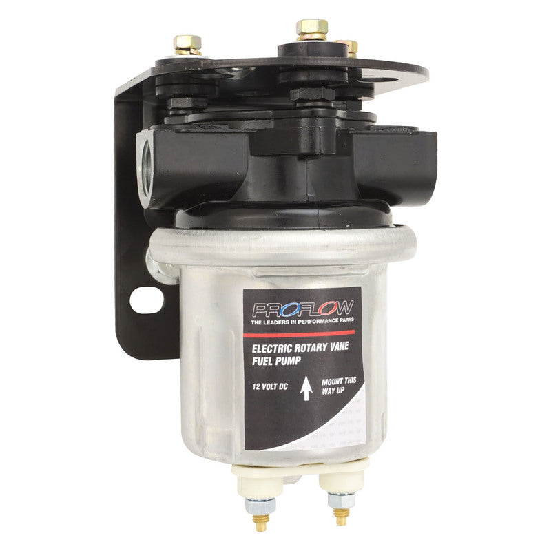 PFEFS14040 Proflow Fuel Pump, Electric Universal Rotary Vane 100GPH, 7 PSI, 3/8 NPT, Black/Silver, Each - SS Racetech Rods & Customs