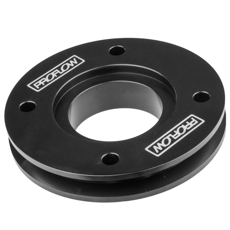 PFEGK80258ACBK Proflow Air Conditioning Pulley, V Belt suits Billet Gilmer Drives, For Holden V8, Black