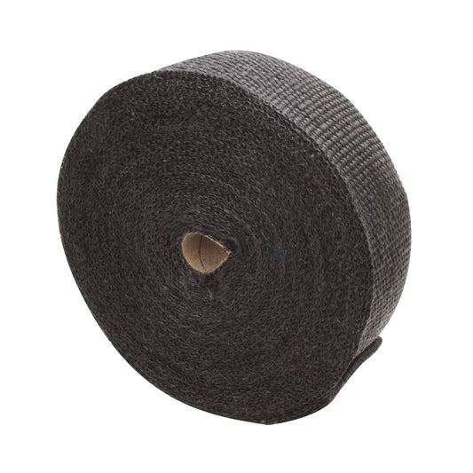 PFEHS-111050BK Proflow Exhaust Wrap, Fiberglass Composite, 650 Degrees Celsius, 1 in × 50 ft Roll, Black, 10 Locking Tie Kit - SS Racetech Rods & Customs