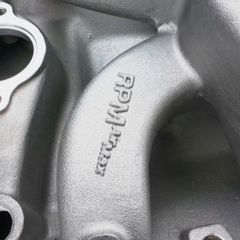 PFEM7594 Proflow Intake Manifold, AirMax, Dual Plane, For Holden Commodore V8, VN Heads 253, 304, 308, Aluminium, Natural, Square Bore