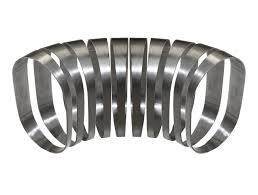 PFESS-PC400-V Proflow Pie Cut Oval Tubing Stainless Steel cut 4“, 63mmx125mm vertical cut 15 degree, 6 pcs set