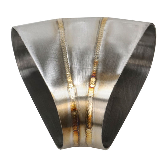 PFESS-PCHW300-45 Proflow Pie Cut Welded Oval Tube Horizontal 304 Stainless Steel, 3.0 in. 45 deg - SS Racetech Rods & Customs