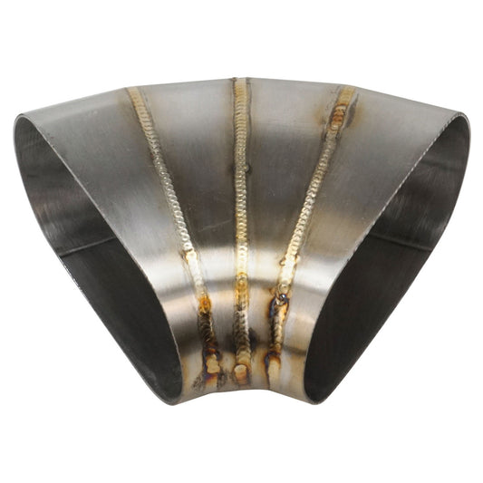 PFESS-PCHW300-60 Proflow Pie Cut Welded Oval Tube Horizontal 304 Stainless Steel, 3.0 in. 60 deg - SS Racetech Rods & Customs