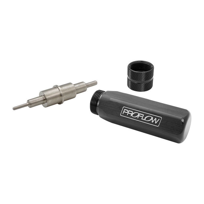 PFETEFTL Proflow Braided Hose Assembly Tool, For 200 Series PTFE Hose, AN3 To AN8, Billet Aluminium - SS Racetech Rods & Customs