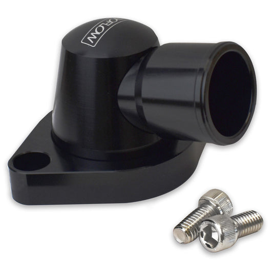 PFETH-803BK Proflow Water Neck, Billet Aluminium Swivel, Black Anodised, 90 Degree, SB & BB Chev - SS Racetech Rods & Customs