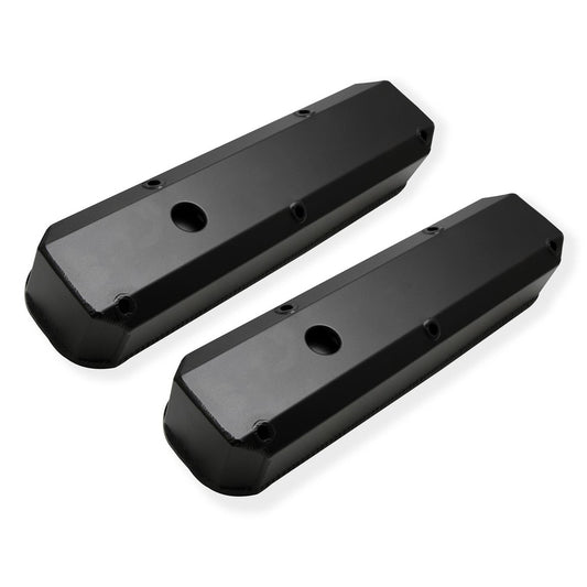 PFEVC-4406 Proflow Valve Covers, Tall, Fabricated Aluminum, Black Powdercoat, Small Block For Chrysler, Pair - SS Racetech Rods & Customs
