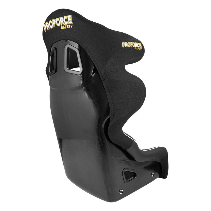 PFS-RTS900 Proforce Racing Seat, FIA, Highback Bucket Competition, Glass Fiber Reinforce Plastic Lightweight, Black Velour, Each