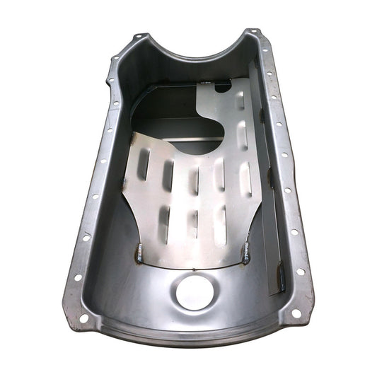 RTS-2001 RTS Oil Pan, SB For Ford 302-351C ,408 Stroker , Steel Black, 6.5 lt ,Windage Tray, suit early Falcon, each - SS Racetech Rods & Customs