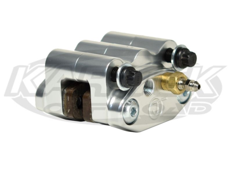 JAM-JCAL-200 Jamar Performance Driver Or Passenger Billet Aluminum 2 Piston Mini Disc Brake Caliper With Pads - SS Racetech Rods & Customs