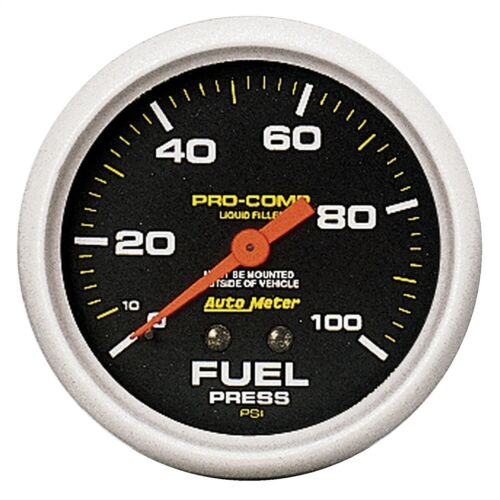 AutoMeter 5412 Pro-Comp Liquid-Filled Mechanical Fuel Pressure Gauge - SS Racetech Rods & Customs