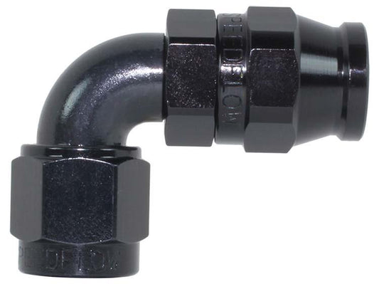203-12-BLK -12 90 degree hose end - alloy - SS Racetech Rods & Customs