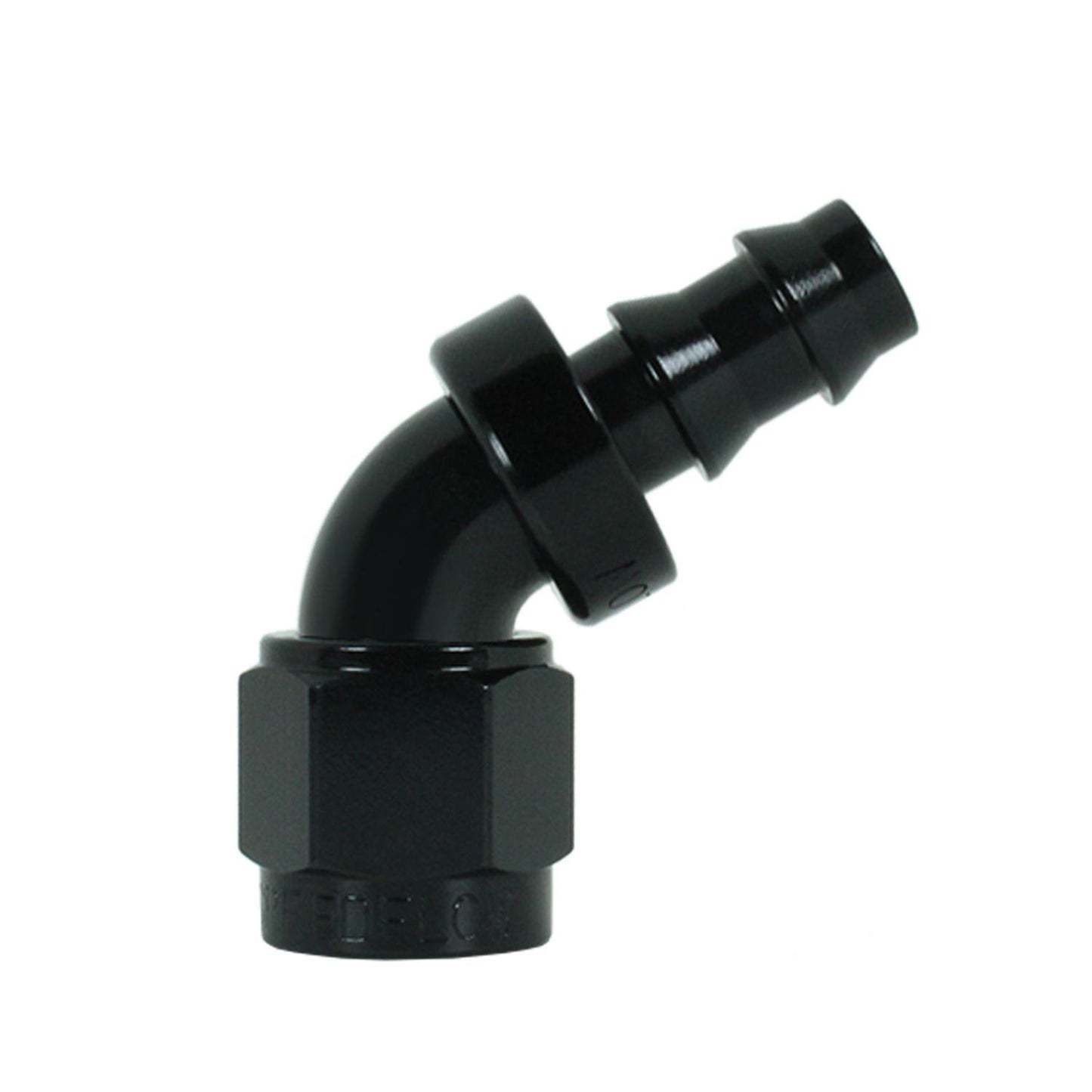 408-06-BLK -6 60 degree hose end