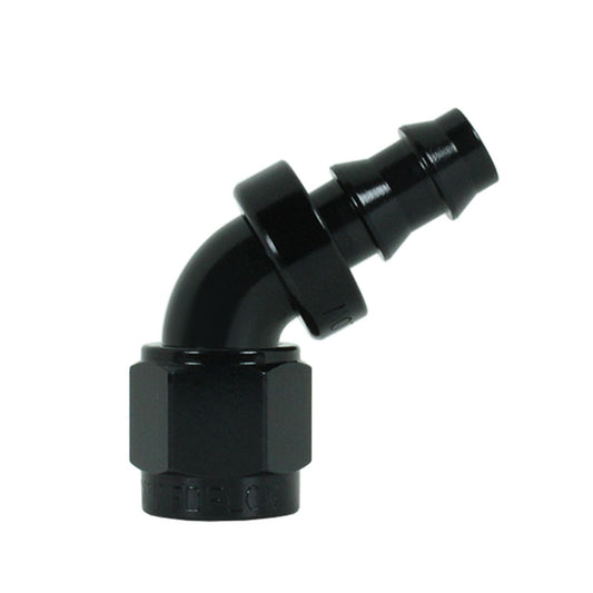 408-06-BLK -6 60 degree hose end - SS Racetech Rods & Customs