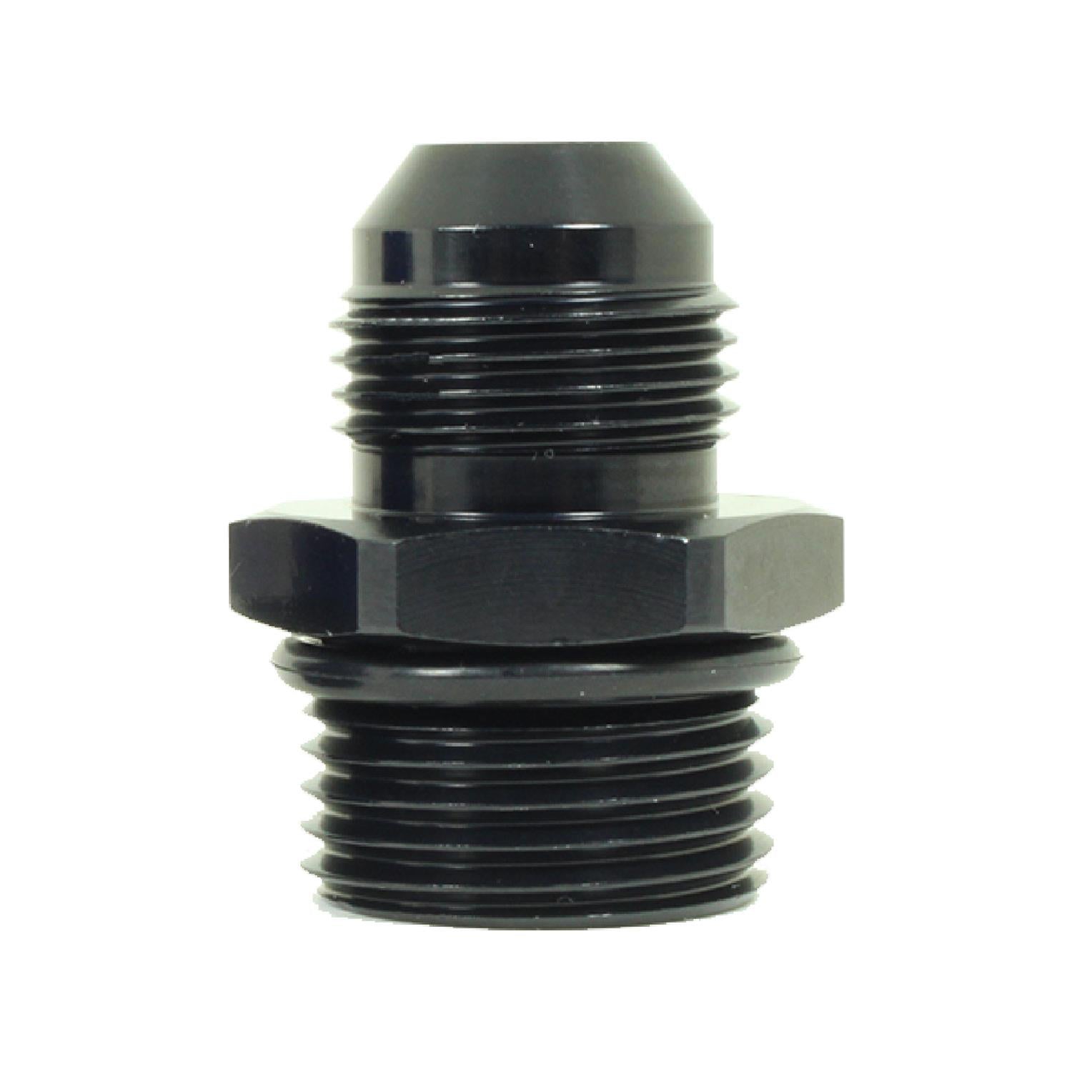 920-12-16-BLK -12 male to -16 o-ring port - SS Racetech Rods & Customs