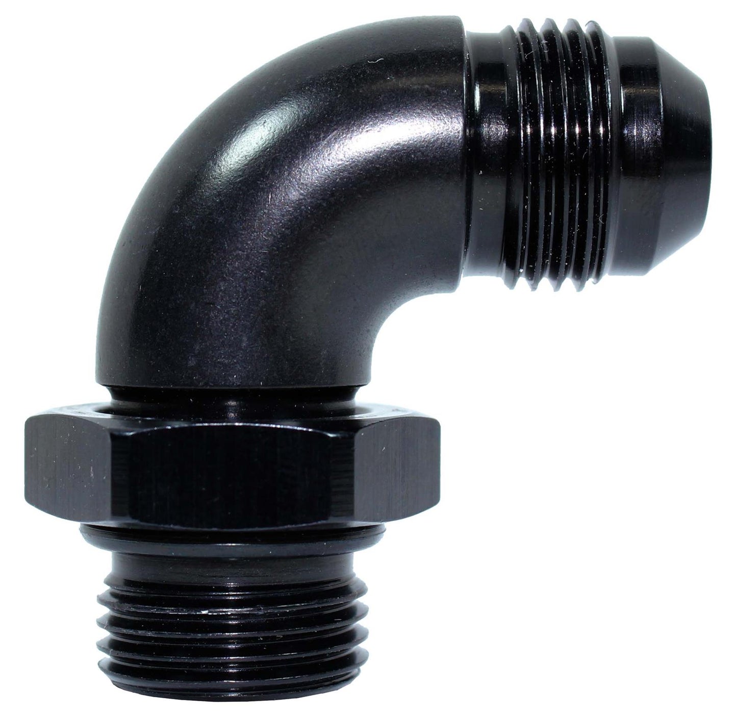 922-10-BLK -10 male to -10 port 90 degree