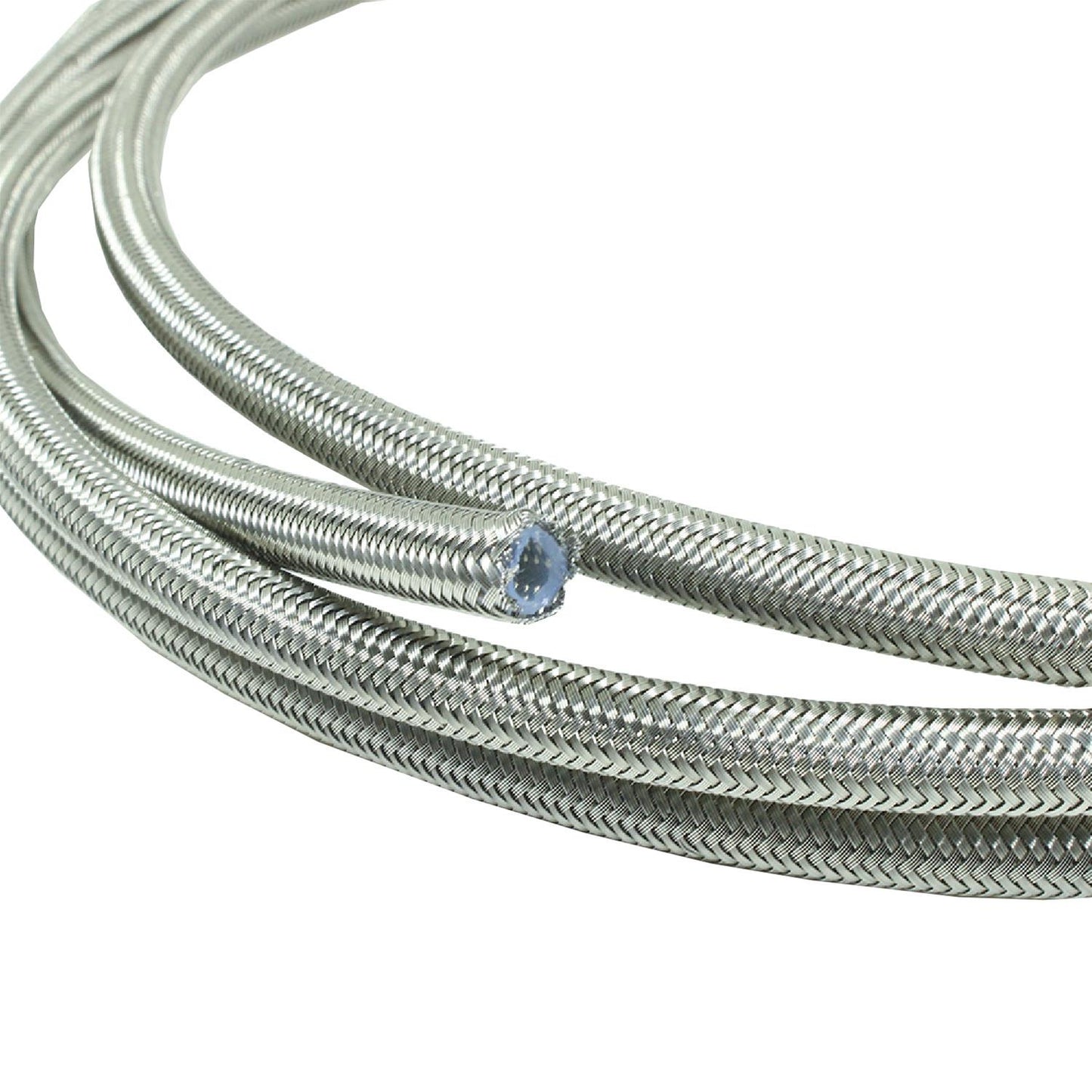 Teflon hose stainless steel braided -12 per meter (SFT200-12) - SS Racetech Rods & Customs