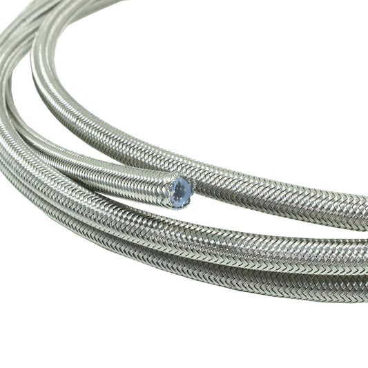 Teflon hose stainless steel braided -12 per meter (SFT200-12) - SS Racetech Rods & Customs
