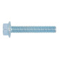 Hexagon head serrated screw with flange M8 X 16