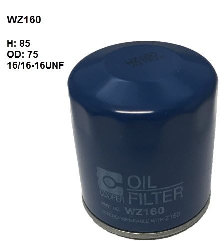 Wesfil Oil Filter WZ160 - SS Racetech Rods & Customs