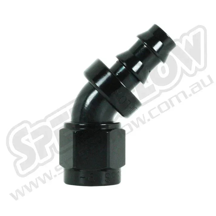 400 Series 45 Degree Hose Ends - SS Racetech Rods & Customs