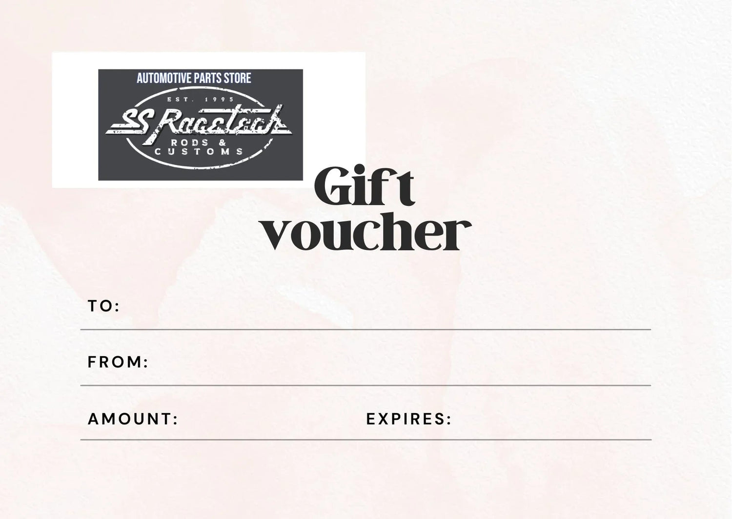 SS Racetech Rods & Customs Gift Vouchers - SS Racetech Rods & Customs