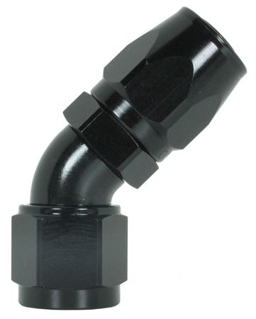 102-06-BLK -6 45 degree hose end
