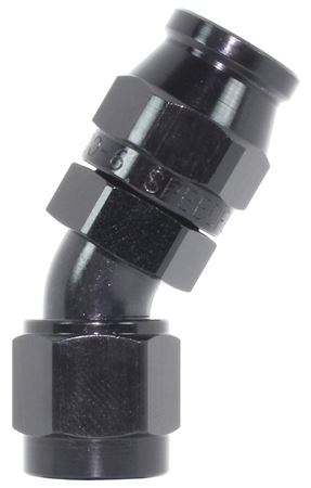 207-08-BLK -8 30 degree hose end - alloy