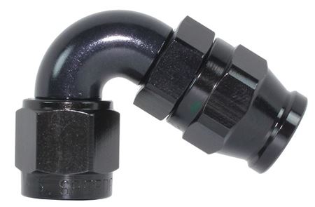 204-08-BLK -8 120 degree hose end - alloy
