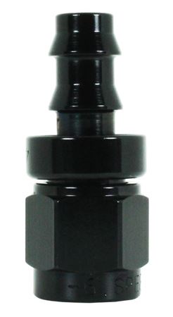 401-08-BLK -8 Straight hose end