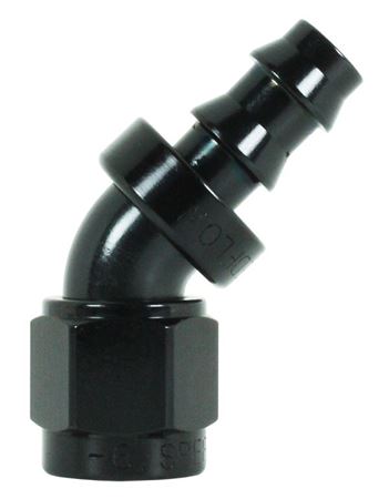 402-10-BLK -10 45 degree hose end